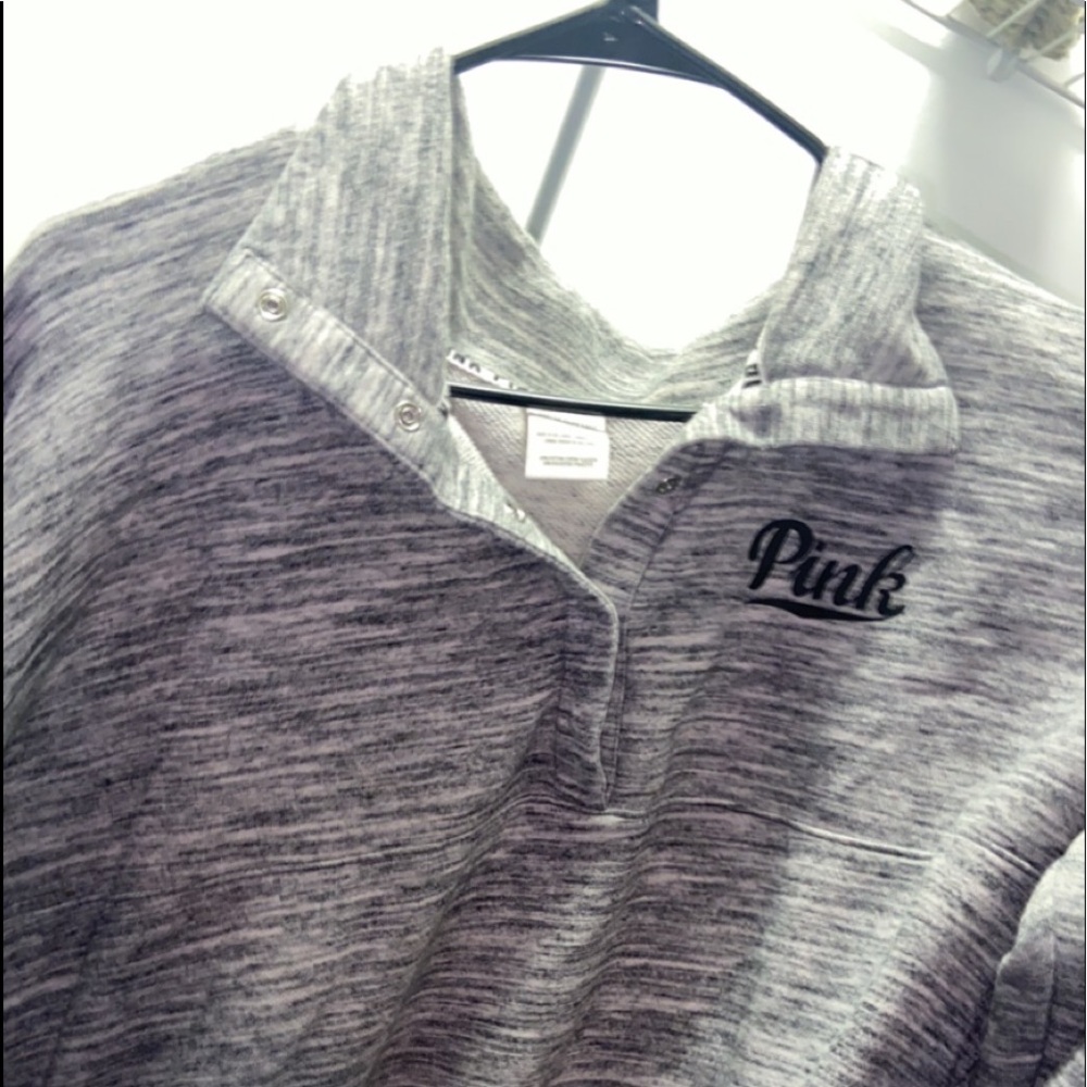 Grey pink Victoria secret top
